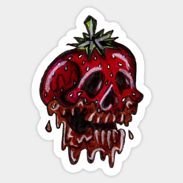 Chocolate Covered Skullberry Sticker by Brieana